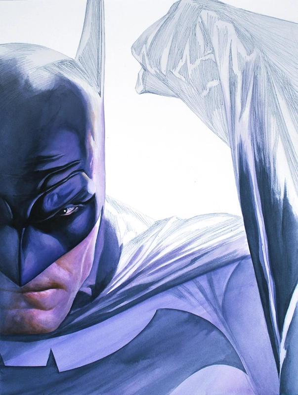 Alex Ross Rough Justice-Batman Giclee On Canvas