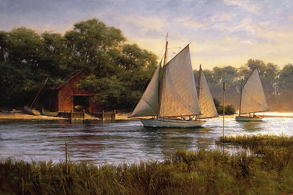 Don Demers By the Old Boat House Canvas