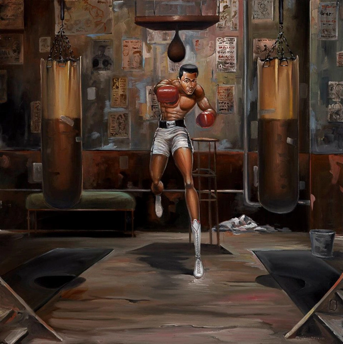 Frank Morrison FLOAT LIKE A BUTTERFLY Giclee On Canvas Remarque