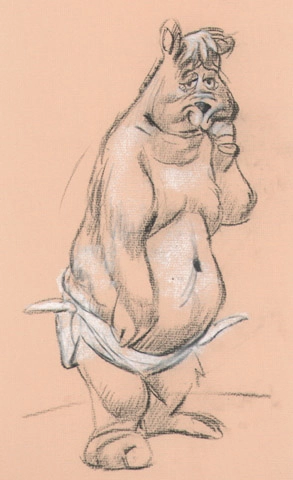 Chuck Jones Junyer Bear Animation Giclee On Paper