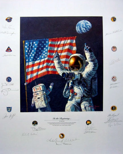 Alan Bean IN THE BEGINNING... Giclee On Paper