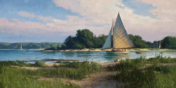 Don Demers Passing the Island Giclee On Canvas