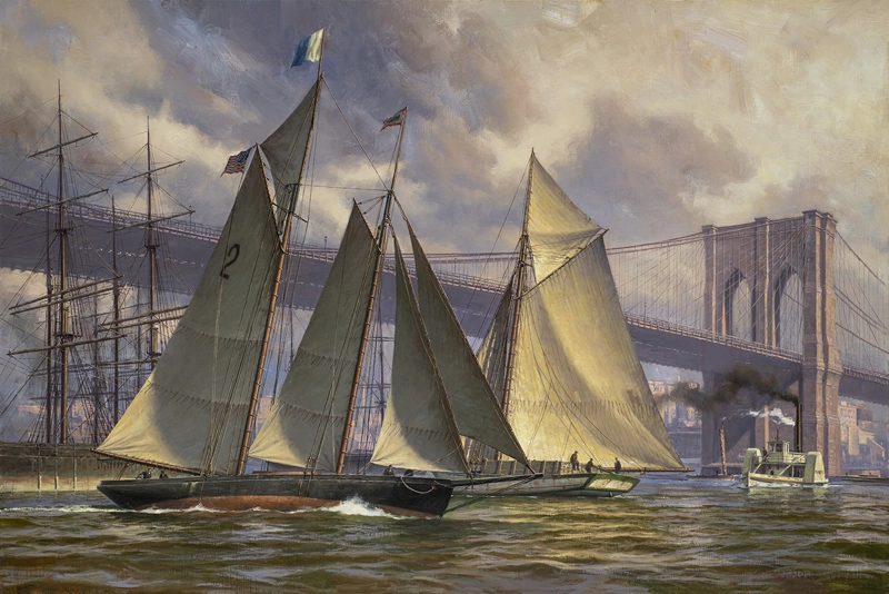 Don Demers PHANTOM, Outbound from New York, c 1890 