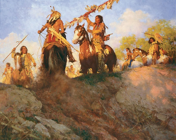 Howard Terpning SUNSET FOR THE COMMANCHE Giclee On Canvas Artist Proof