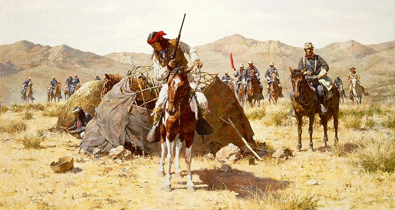 Howard Terpning The Second Geronimo Campaign Master Works Edition On Canvas