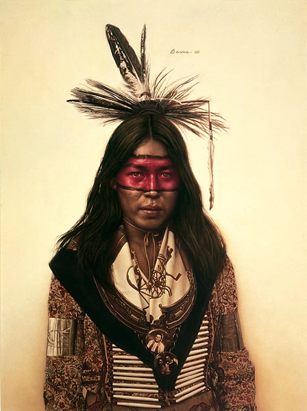 James Bama Young Indian Dancer Giclee On Canvas