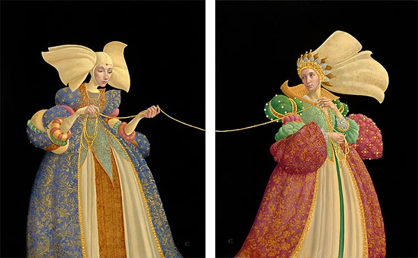 James Christensen The Tie That Binds Limited Edition DIPTYCH Giclee On Canvas