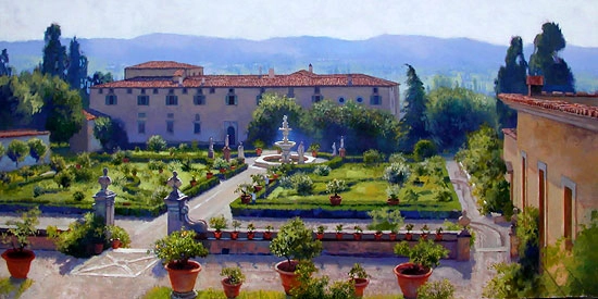 June Carey Villa di Castello Canvas