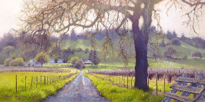 June Carey Early Spring Sonoma Valley Canvas