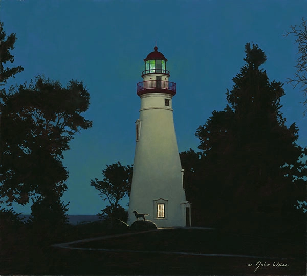 John Weiss The Lighthouse Keeper Canvas