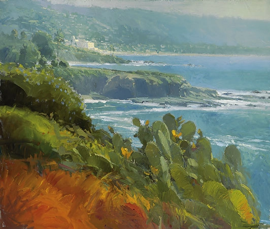 Ken Auster Coastal Cactus Master Works Edition On Canvas