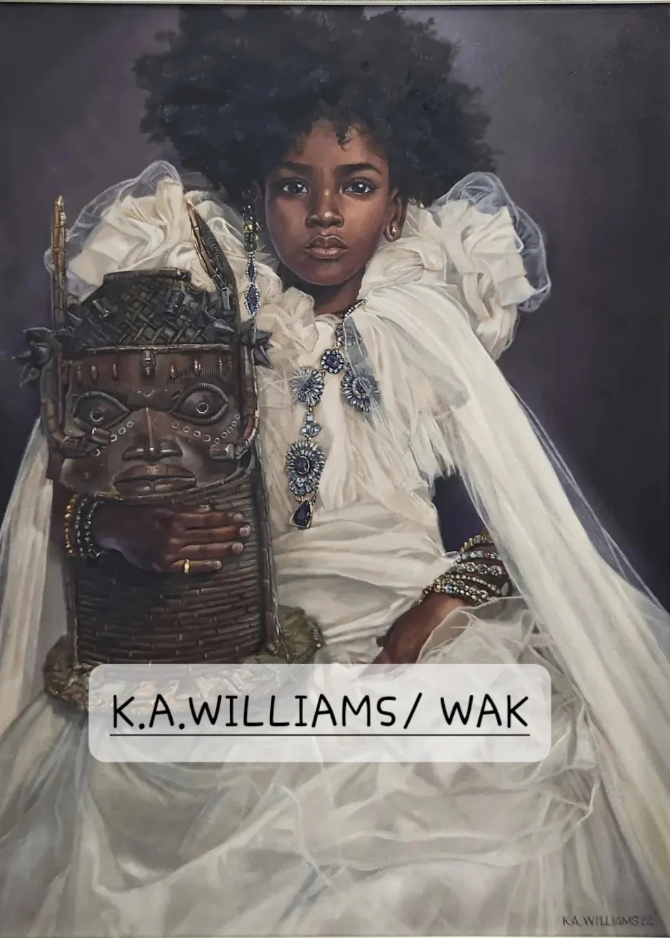 Kevin Williams (WAK) Reclaimed Hand-Embellished Giclee on Canvas