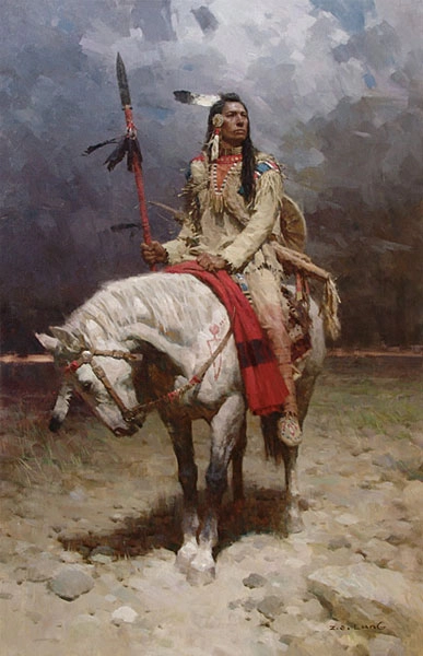 Z.S.  Liang Pride of the Piegan Masterworks Giclee On Canvas