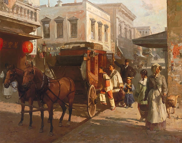 Mian Situ Pacific Carriage Co. San Francisco 1905 Master Works Edition On Canvas