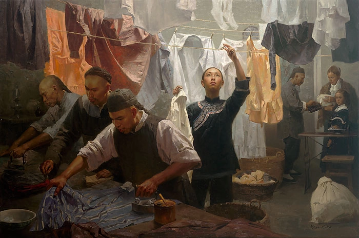 Mian Situ Chinese Laundry Master Works Edition On Canvas