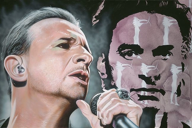 Stickman I'm Not Looking For Absolution - Depeche Mode/Dave Gaham Giclee On Canvas