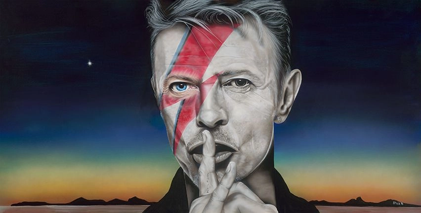 Stickman Look Out Your Window I Can See His Light - David Bowie Giclee On Canvas