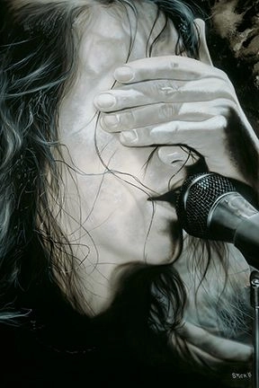 Stickman Pictures Have All Been Washed in Black - Eddie Vedder/Pearl Jam Giclee On Paper