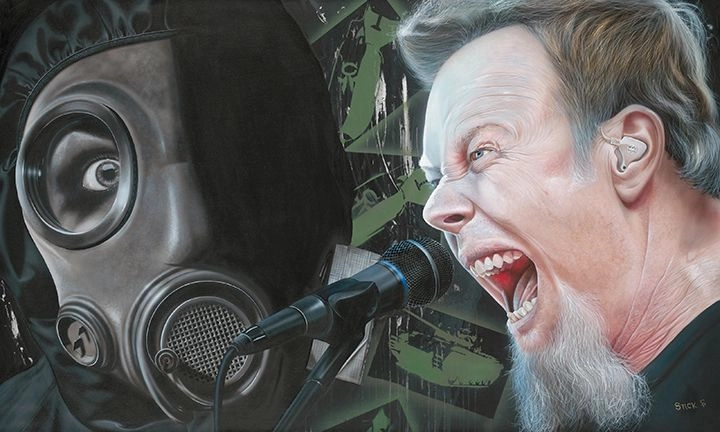Stickman I'm Your Source of Self Destruction - James Hetfield - Metallica Giclee On Canvas