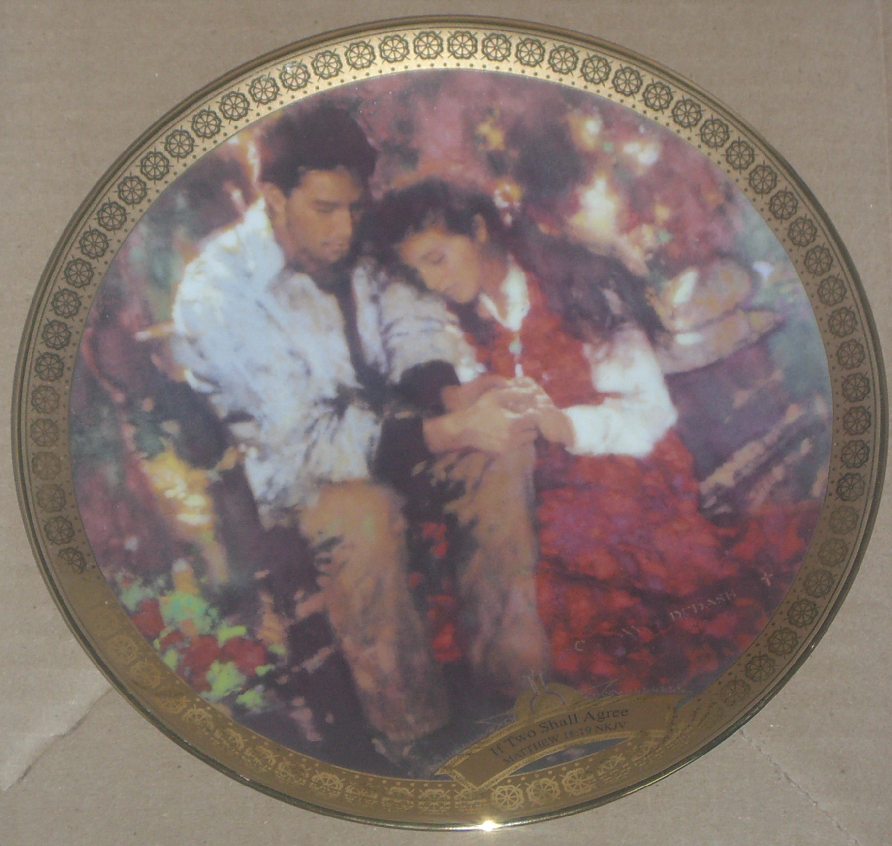 C. Michael Dudash If Two Shall Agree Limited Edition Plate 