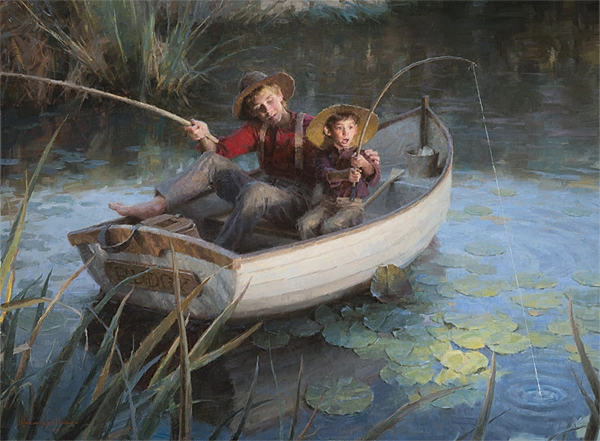 Morgan Weistling The Fishing Hole Artist Proof Canvas