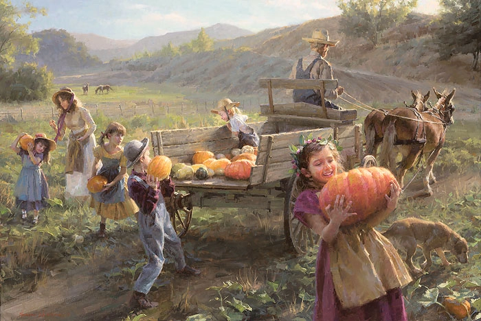 Morgan Weistling End of Harvest Artist Proof Master Works Edition On Canvas