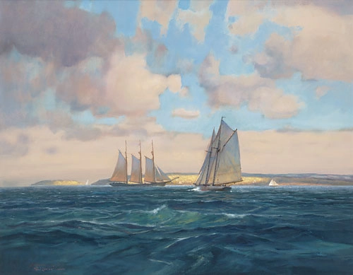 Paul Landry Sailing Home Canvas