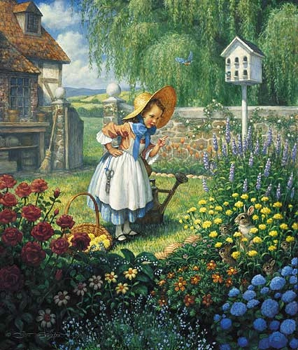 Scott Gustafson Mary Mary Quite Contrary Limited Edition Print 