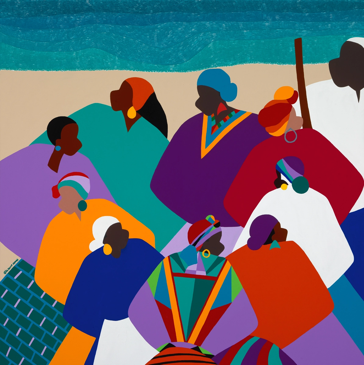 Synthia SAINT JAMES Ring Shout Gullah Islands Giclee On Canvas