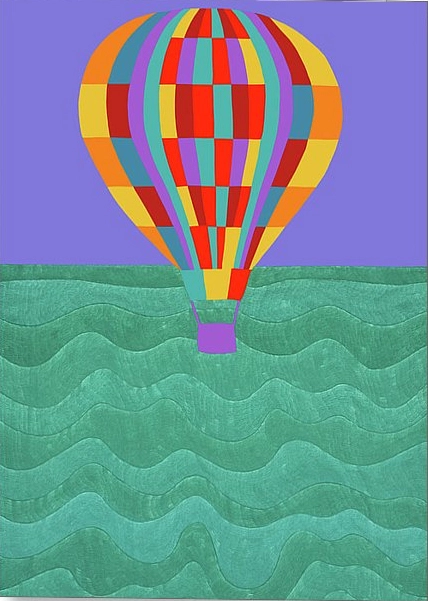 Synthia SAINT JAMES Up Up And Away Giclee On Canvas