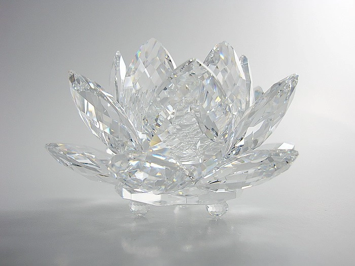 Swarovski Crystal Swarovski Waterlily Candleholder Medium Crystal