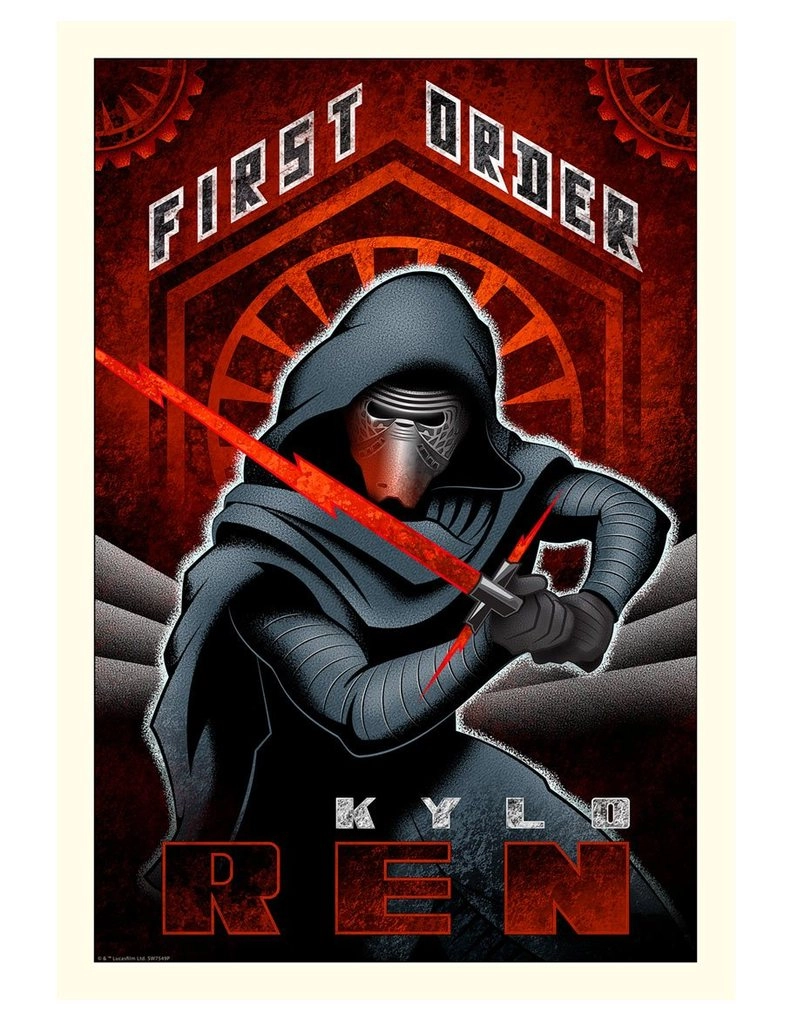 Mike Kungl First Order Ren From Lucas Films Star Wars Giclee On Canvas
