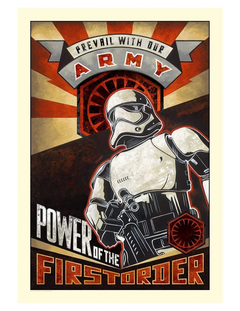 Mike Kungl Power of the First Order From The Force Awakens Giclee On Canvas