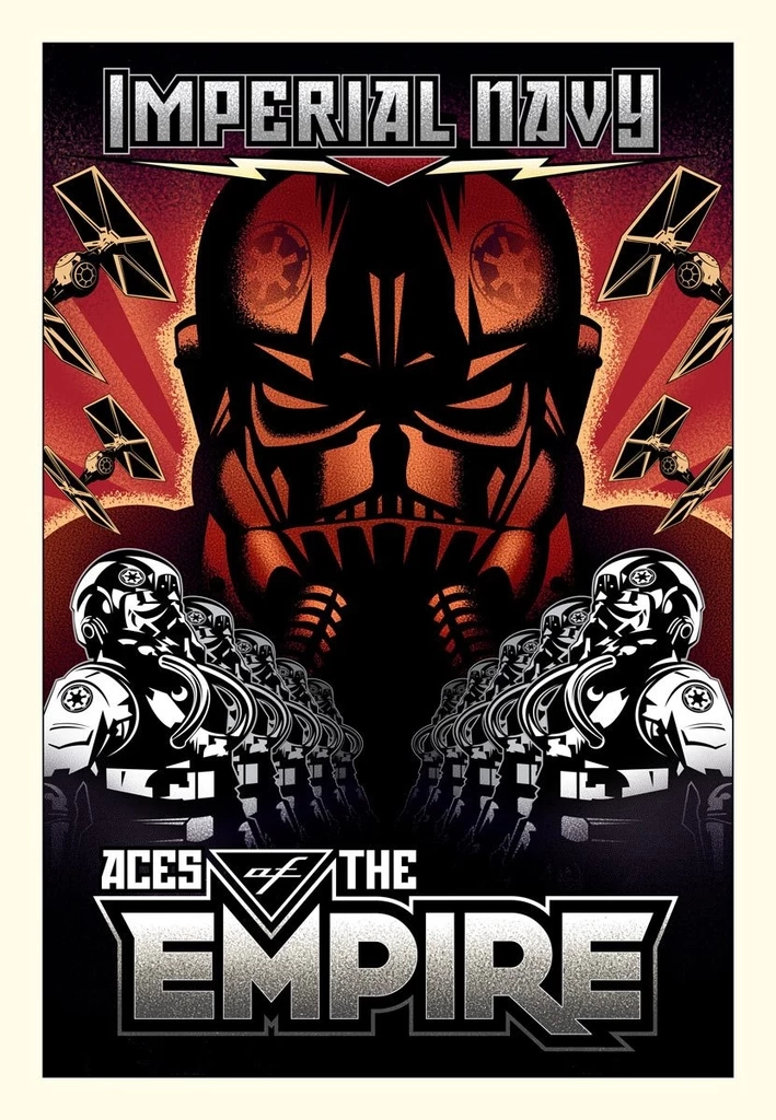 Mike Kungl Aces of the Empire - Small From Lucas Films Star Wars Giclee On Canvas