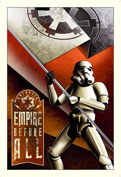 Mike Kungl Empire Before All From Lucas Films Star Wars Giclee On Canvas