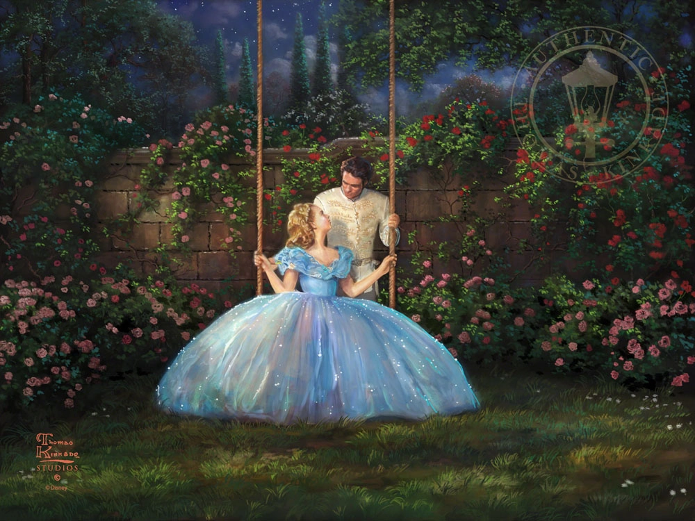 Thomas Kinkade Disney Dreams Come True Giclee On Canvas