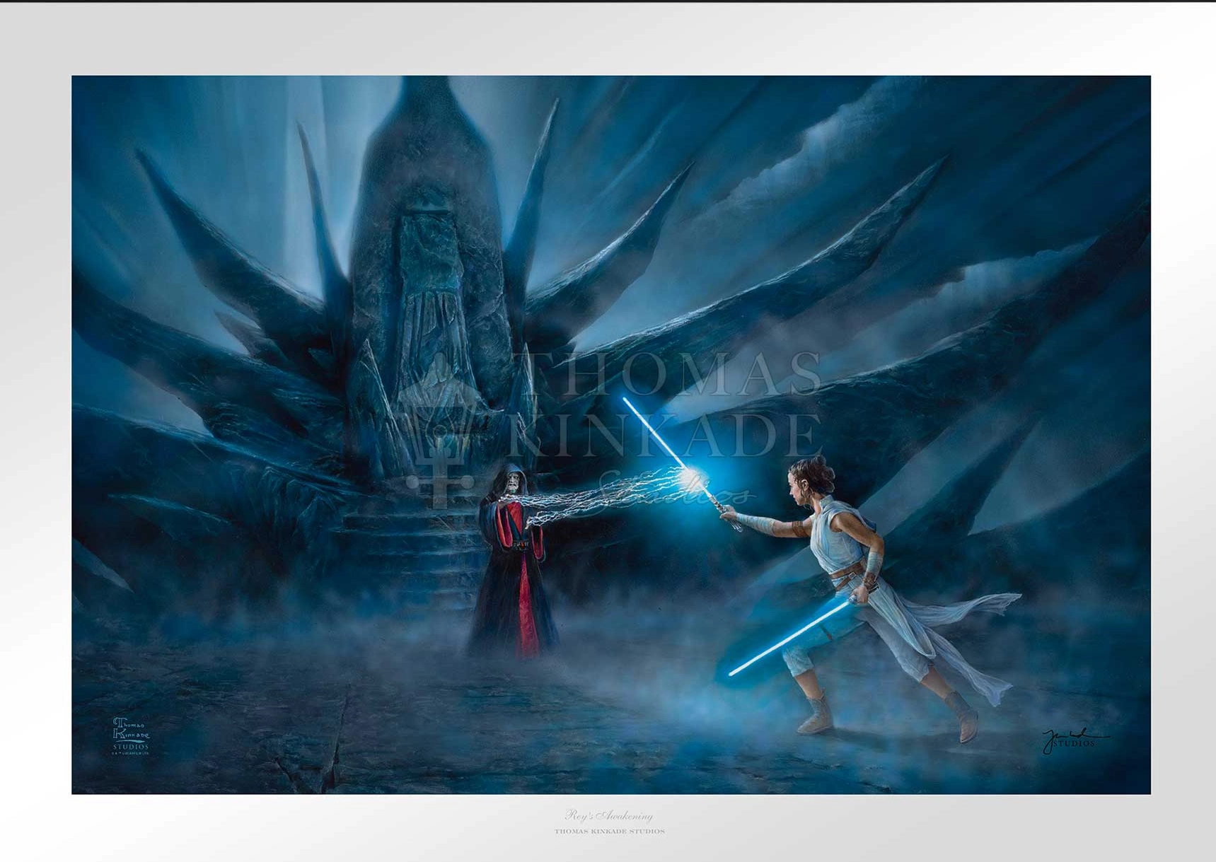 Thomas Kinkade Rey's Awakening From Star Wars Giclee On Canvas Artist Proof