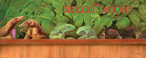 Will Bullas The Lizard Lounge Masterwork Canvas Edition Canvas