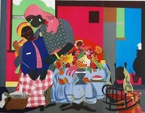 Romare Bearden Morning Signed Lithograph