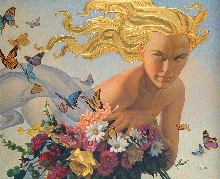 Thomas Blackshear Golden Breeze Anniversary Edition Giclee On Canvas Artist Proof