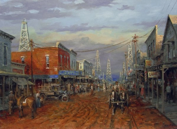 Andy Thomas Boom Town By Andy Thomas Giclee On Canvas Artist Proof