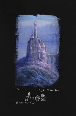 Peter / Harrison Ellenshaw Beauty And The Beast Castle Deluxe Giclee On Paper
