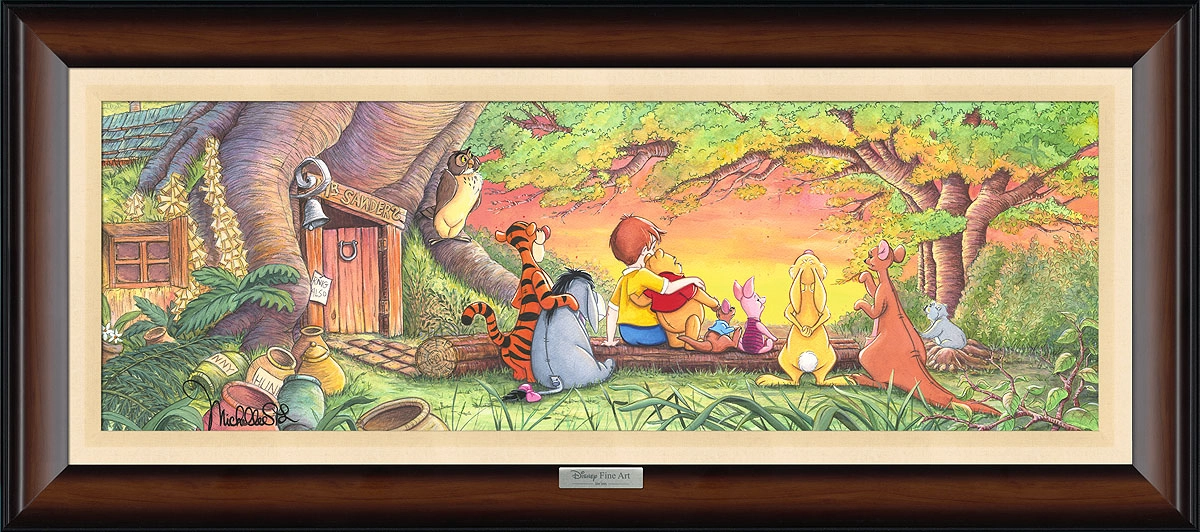 Michelle St Laurent Sunset in the Woods From Winnie The Pooh Giclee On Canvas