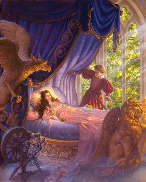 Scott Gustafson Sleeping Beauty Limited Edition Canvas