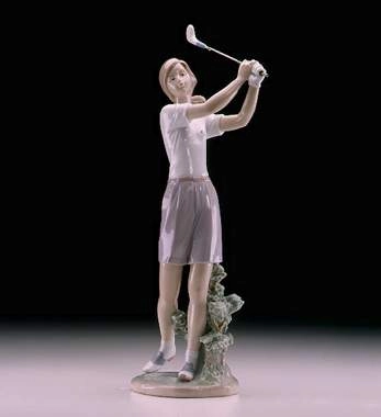 Lladro A Perfect Drive 2000-04 Porcelain Figurine