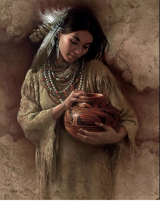 Lee Bogle The Red Pot Giclee On Canvas