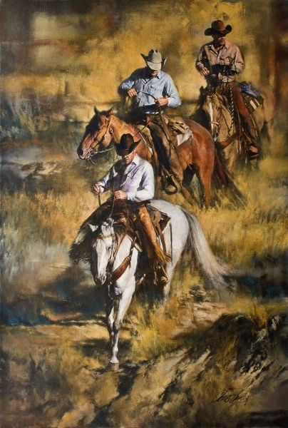 Chris  Owen Rough Country By Chris Owen giclee on canvas