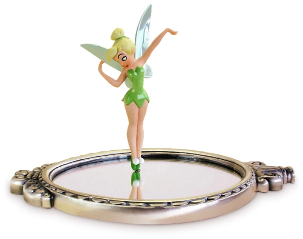 WDCC Disney Classics Peter Pan Tinker Bell With Mirror Pauses To Reflect (animator Choice) Porcelain Figurine