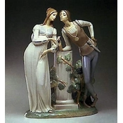 Dreamlike Italian Silver Figurine high quality THE LOVING Romeo & Juliet