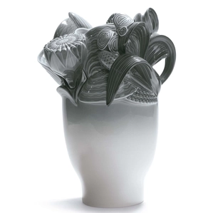 Lladro Naturofantastic - Small Vase (Grey) Porcelain Figurine